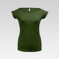 Dámské tričko - Forrest Green - (015) - 70,00 Kč / kus