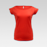 Dámské tričko - Fiery Red - (07) - 70,00 Kč / kus